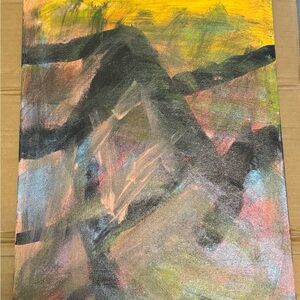 Handpainted Abstract Art Original Acrylic Care Canvas 11x14 Modern Love Mindless